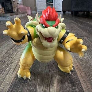 Super Mario Bros. Movie Fire Breathing Bowser figurine lights up